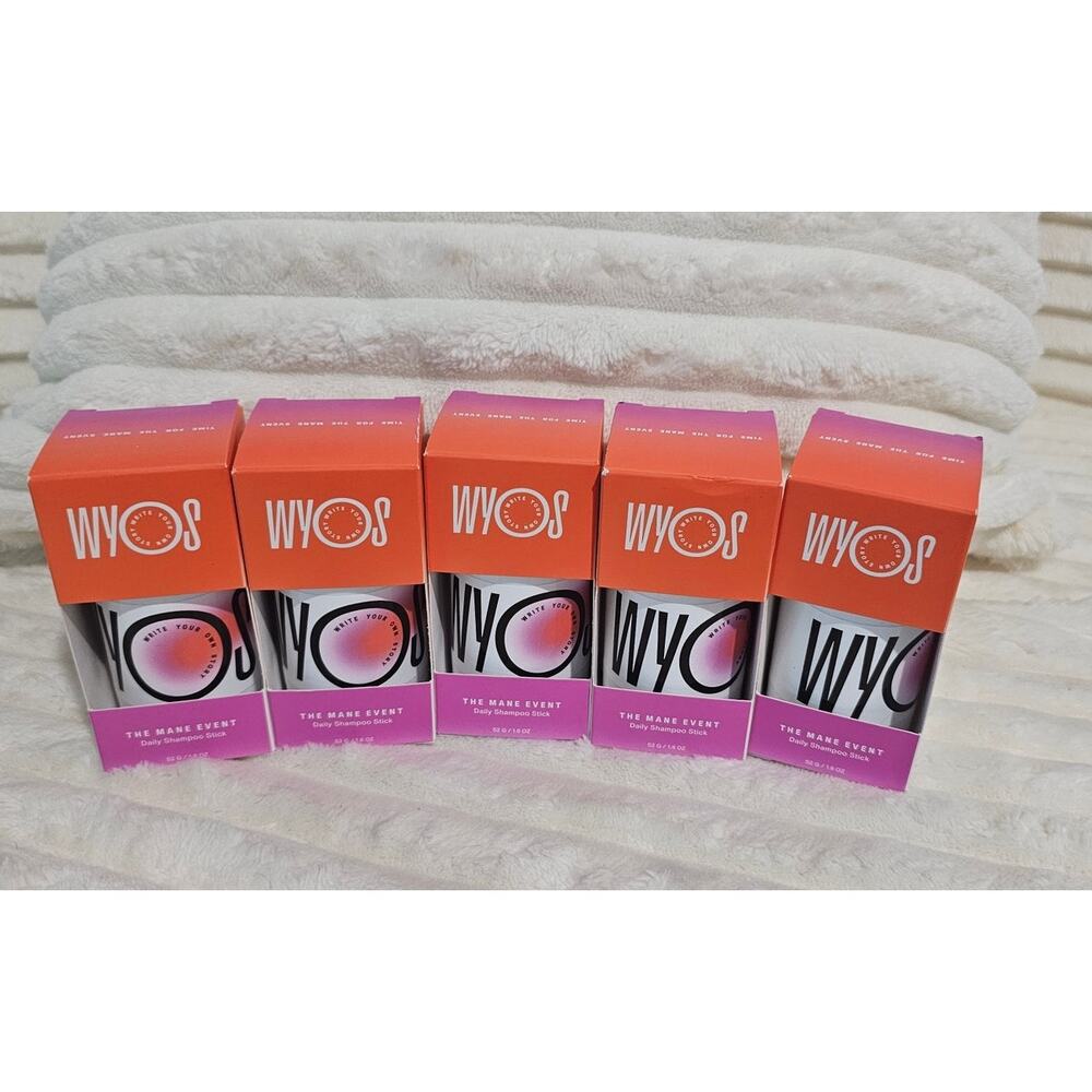 WYOS The Mane Event shampoo stick New TSA friendly Bundle of 5